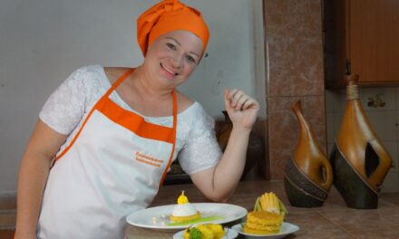 Maira González: Mousse de queso de cabra, ají dulce y jojoto